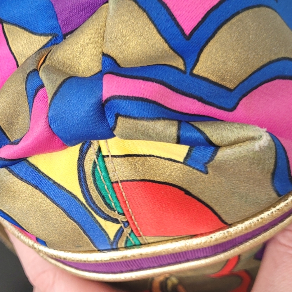 *RARE* Coach Poppy Multicolor Signaturn "Pop C" Tote Bag ***NEW hang tag bought - Picture 6 of 11
